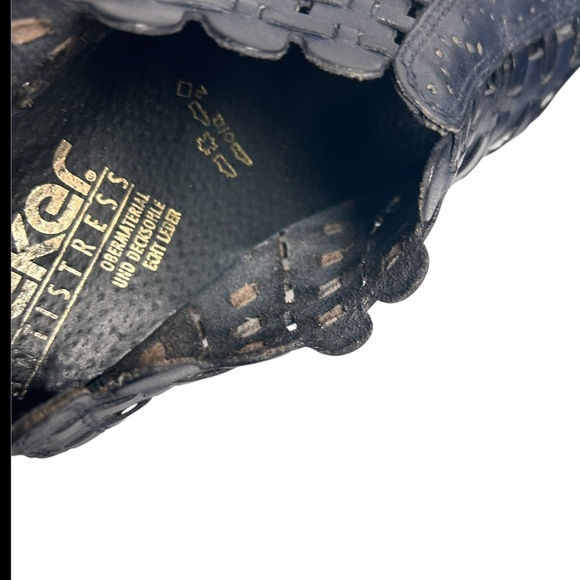 Rieker Antistress Navy Blue Basket Weave Slingback Sandals Size 39 US 8 - Picture 4 of 5